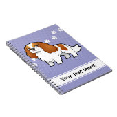 Cartoon Cavalier King Charles Spaniel Notitieboek (Rechterzijde)