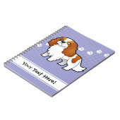 Cartoon Cavalier King Charles Spaniel Notitieboek (Linkerzijde)