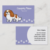 Cartoon Cavalier King Charles Spaniel Visitekaartje (Voorkant / Achterkant)