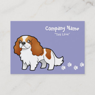 Cartoon Cavalier King Charles Spaniel Visitekaartje