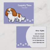 Cartoon Cavalier King Charles Spaniel Visitekaartje (Voorkant / Achterkant)