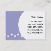 Cartoon Cavalier King Charles Spaniel Visitekaartje (Achterkant)