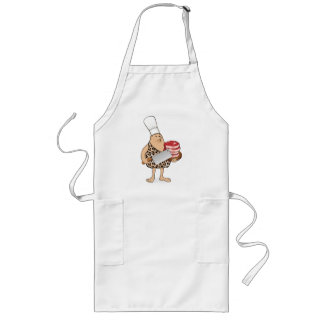 Cartoon Caveman Paleo Chef - Funny Barbecue Apron Lang Schort