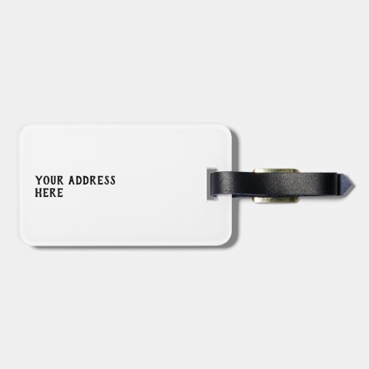 Cartoon cavia patroon bagagelabel (Achterkant horizontaal)