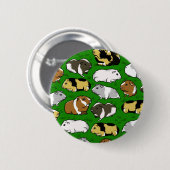 Cartoon cavia patroon ronde button 5,7 cm (Voorkant /achterkant)