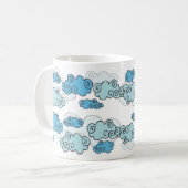 Cartoon Celtic Clouds Koffiemok (Voorkant links)