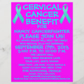 Cartoon Cervical Cancer Benefit Flyer (Voorkant)