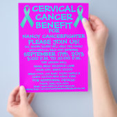 Cartoon Cervical Cancer Benefit Flyer (Hand)