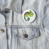 cartoon chameleon ronde button 5,7 cm (In situ)