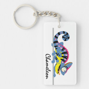 cartoon chameleon sleutelhanger