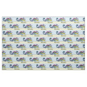 cartoon chameleon stof (Fat Quarter)