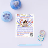 Cartoon Chaos Design, Professional Organizer Flyer (Enkel)
