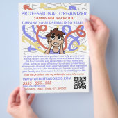 Cartoon Chaos Design, Professional Organizer Flyer (Hand)
