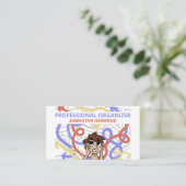 Cartoon Chaos Design, Professional Organizer Visitekaartje (Staand voorkant)