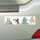 Cartoon Character Animals Bumpersticker (Op auto)