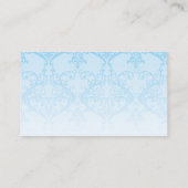 Cartoon Character Blue Damask Visitekaartjes (Achterkant)