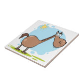 Cartoon Character Horse Tegeltje (Zijkant)