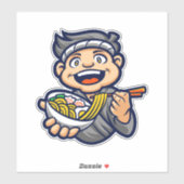 Cartoon Character Ramen Boy Sticker (Vel)