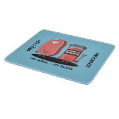 Cartoon Characters Steak & Sauce BBQ Chef Snijplank (Hoek)