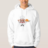 Cartoon Chef Holding Roast Turkije Hoodie (Voorkant)