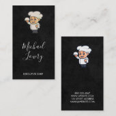 Cartoon Chef Logo | restaurant Visitekaartje (Voorkant / Achterkant)