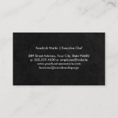 Cartoon Chef Logo | Restaurant Visitekaartje (Achterkant)