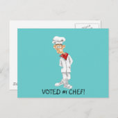 Cartoon Chef met grappige woorden Briefkaart (Voorkant / Achterkant)