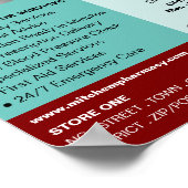 Cartoon Chemist, Farmacie, Adverteren apothekers Poster (Hoek)