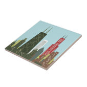 Cartoon Chicago Tegeltje (Zijkant)