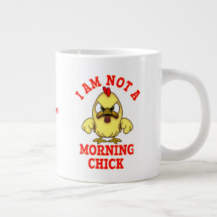 Cartoon Chick, IK BEN GEEN OCHTENDMENS Grote Koffiekop