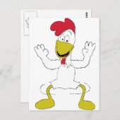 Cartoon Chicken Dance Briefkaart (Voorkant / Achterkant)