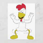 Cartoon Chicken Dance Briefkaart (Voorkant)