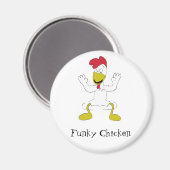 Cartoon Chicken Dance Magneet (Voorkant / Achterkant)