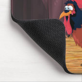 Cartoon Chicken Hen House Muismat (Hoek)