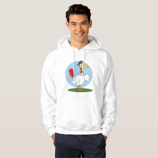 Cartoon Chicken Hoodie (Voorkant volledig)