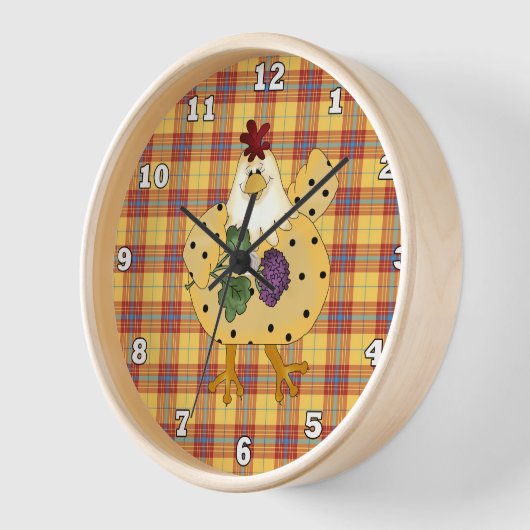 Cartoon Chicken kitchen wall clock (Hoek)