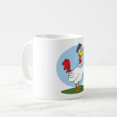 Cartoon Chicken Koffiemok (Voorkant links)