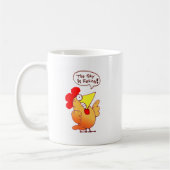 Cartoon Chicken Little zegt dat de hemel valt Koffiemok (Links)