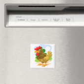 Cartoon Chicken Magneet (Insitu (Vaatwasser))