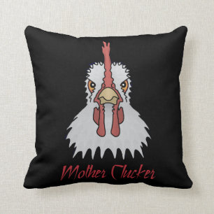 Cartoon Chicken Moeder Clucker Sierkussen