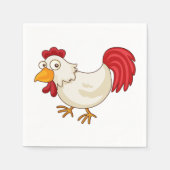 Cartoon Chicken Paper Napkins Servet (Voorkant)