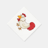 Cartoon Chicken Paper Napkins Servet (Hoek)