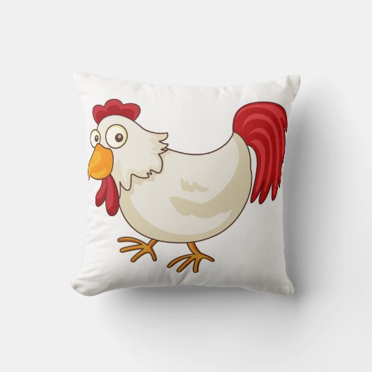 Cartoon Chicken Pillow Kussen (Voorkant)