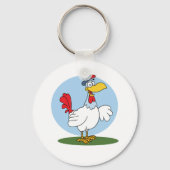 Cartoon Chicken Sleutelhanger (Voorkant)