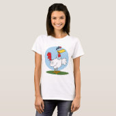 Cartoon Chicken T-shirt (Voorkant volledig)