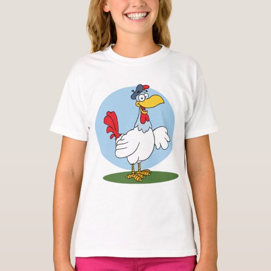 Cartoon Chicken T-shirt (Voorkant)