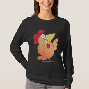 Cartoon Chicken T Shirt   Funny LOL Chicken Shirt