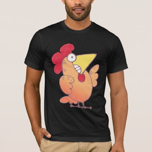 Cartoon Chicken T Shirt | Funny LOL Chicken Shirt (Voorkant)