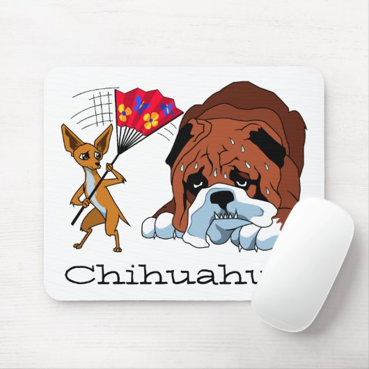 Cartoon Chihuahua 725 Muismat (Met muis)