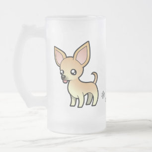 Cartoon Chihuahua (gladde jas) Matglas Bierpul